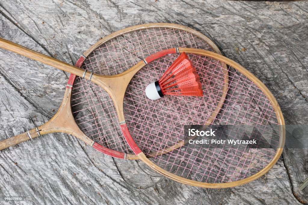 Accessoires de badminton. A définir pour amusement et jeux de plein air. Saison de l’été. - Photo de Activité libre de droits