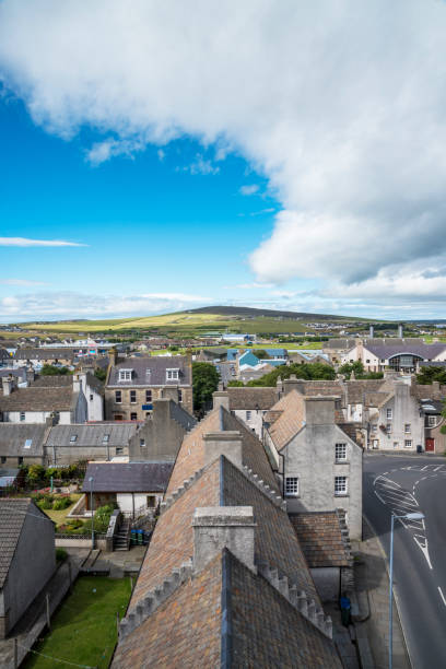 Kirkwall landscape Landscape of the town of Kirkwall in the Orkney islands orkney islands stock pictures, royalty-free photos & images