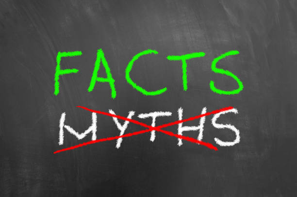 istock Facts and crossed myths text on blackboard or chalkboard 996084426
