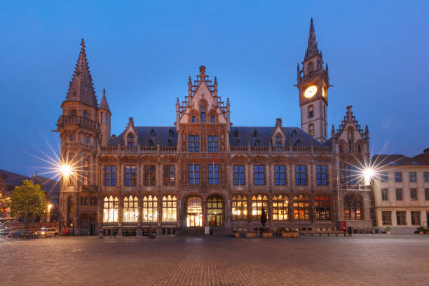 istock Former post office at night, Ghent, Belgium 996084874