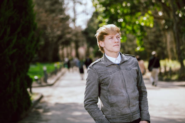 istock White men enjoying walking in the park 996087688