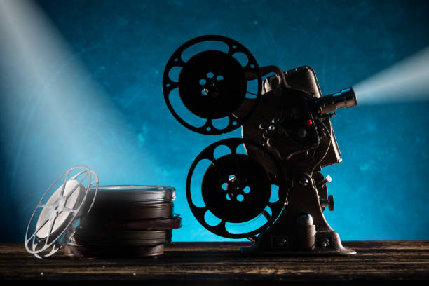istock Old style movie projector, close-up 996095228
