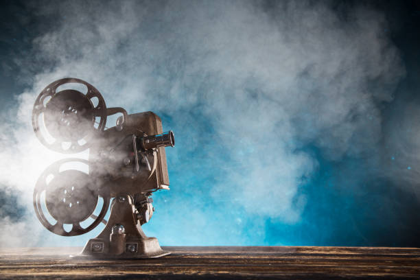 istock Old style movie projector, close-up 996095462