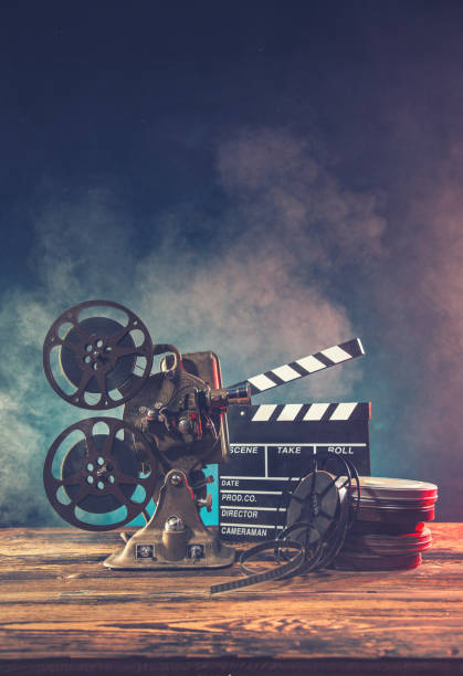 istock Old style movie projector, close-up 996095610