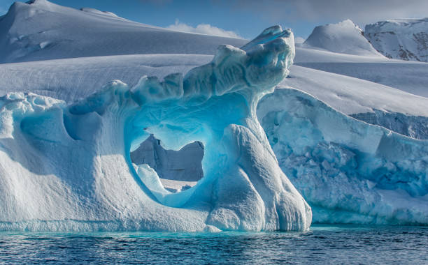 istock Weather eroded iceberg in Wilhemina Bay Antarctica 996104224