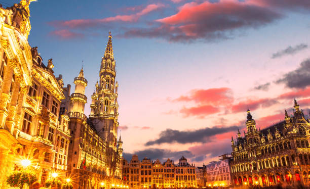 istock Brussels , Grand place  in summer twilight ,Belgium 996160634