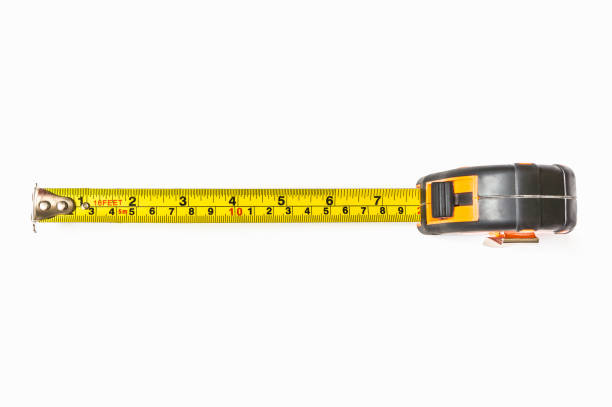 istock Top view of tape measure isolated on white 996160862