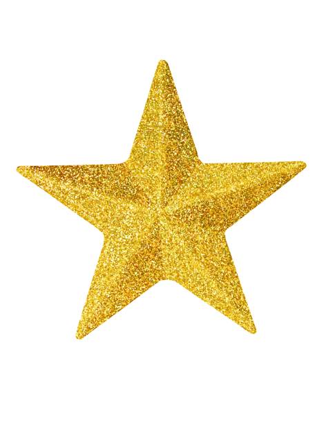 istock Gold Christmas star on white 996171302