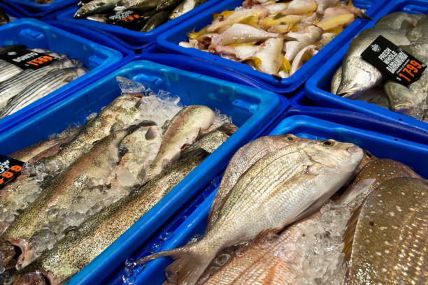 istock Fresh fish.Fish Market in Sydney. Austarlia. 996189070
