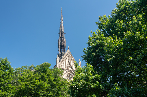 Heinz Chapel and church in the grounds of the University of Pittsburgh PA