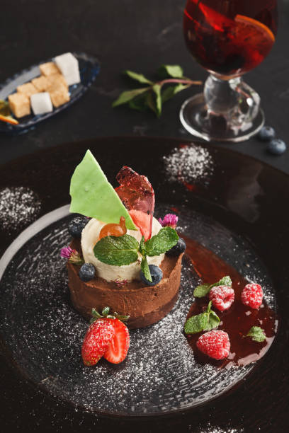 istock Exclusive mousse dessert served at restaurant 996199448