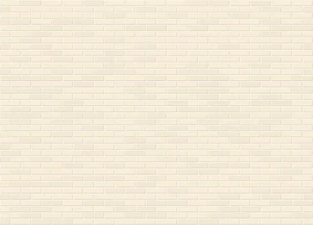 Vector illustration of Vector seamless stretcher bond canvas color brick wall texture