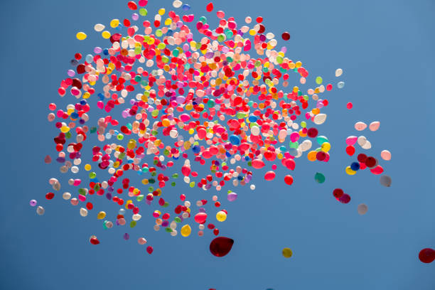 istock Colorful balloons in the sky 996201446