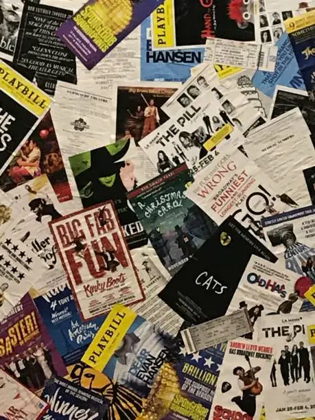 Broadway Playbill Collage Compilation