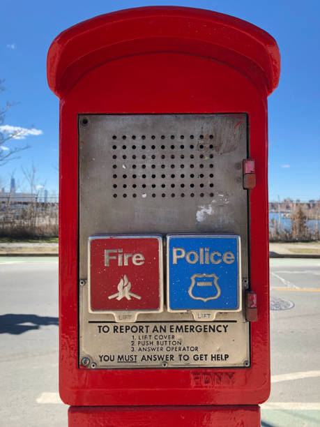 istock Red Emergency call box in New York City 996220904