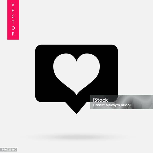 Like Icon Vector Stock Illustration - Download Image Now - Icon Symbol, Heart Shape, Social Issues