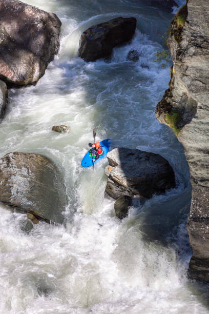 istock Perfect day for kayaking in whitewaters 996245686