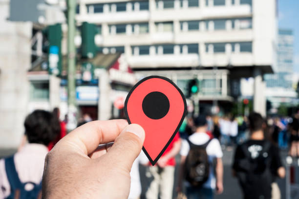 istock man with a red marker in a pedestrian street 996268170