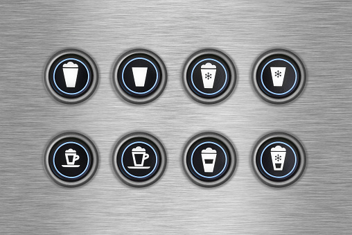 Configuration modes of the coffee machine.