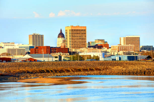 Downtown Topeka Kansas Skyline