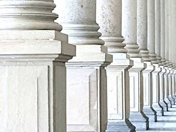 istock Row of columns, colonnade, background with copy space 996272610