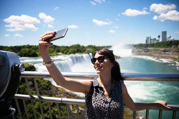 Enjoying beautiful view to Niagara Fall