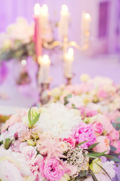 istock flower composition with roses, peonies and green leaves 996279834