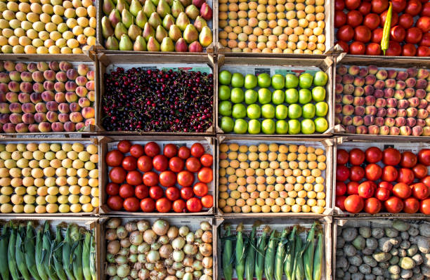 istock fresh fruits and vegetables on sale 996284868