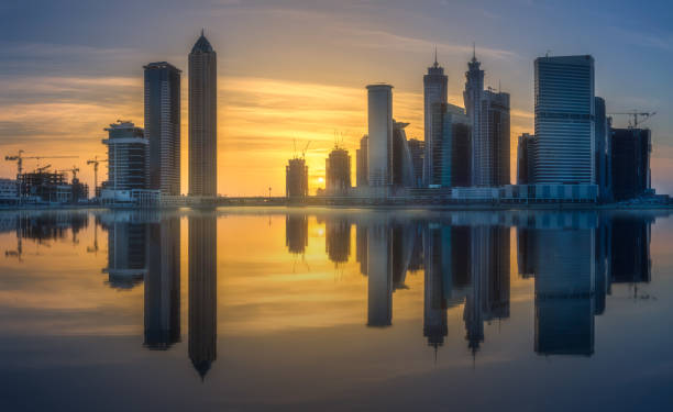 istock Panoramic view of Dubai Business bay, UAE 996285874