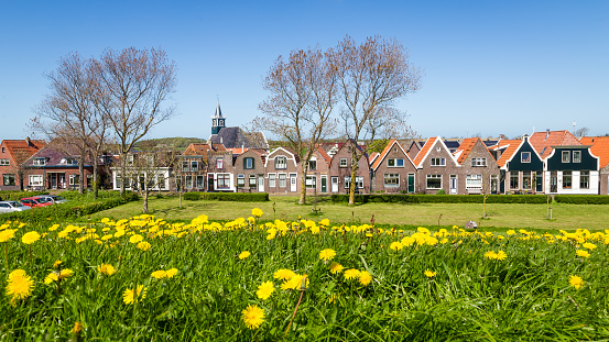 Pueblo de Koog en la isla de Texel en los países bajos photo