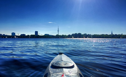 Kayaking around Hamburg