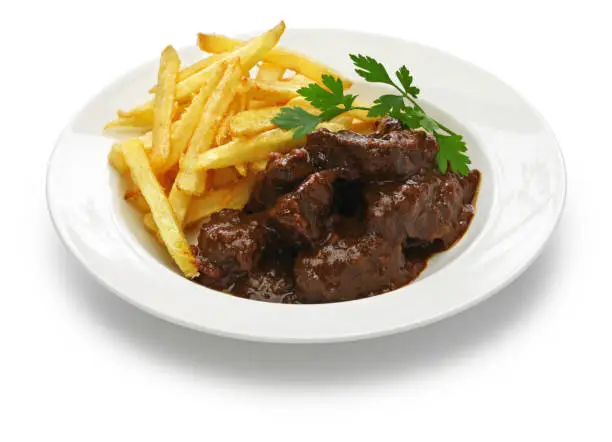 Photo of carbonade flamande, flemish beef stew, belgian cuisine