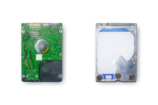 The devices use for storage information and transfer or backup data for isolated. Hard Drive is the equipment that use for store data, Hybrid Hard Drive use to storage information on white background for isolated, The devices for transfer and backup data with clipping path. solid state disk photos stock pictures, royalty-free photos & images