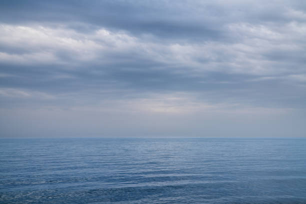 istock Beautiful sea and clouds sky.Seascape with grey clouds 996369434