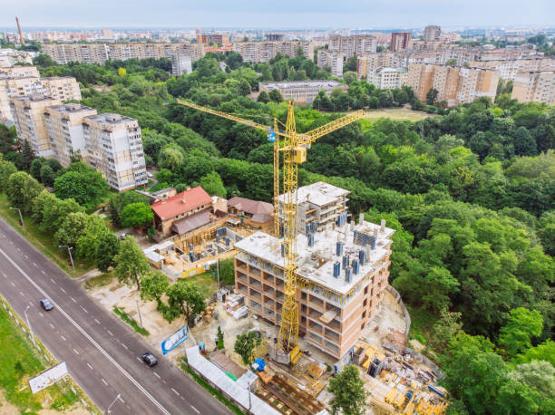 istock aerial view of construction site. high-rise building development 996380264