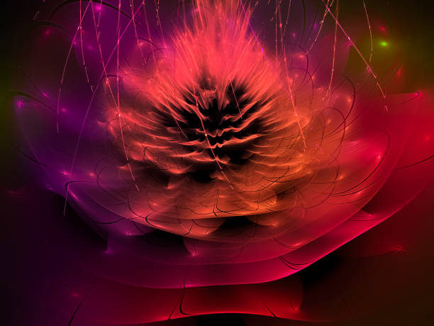 colored fractal abstract background