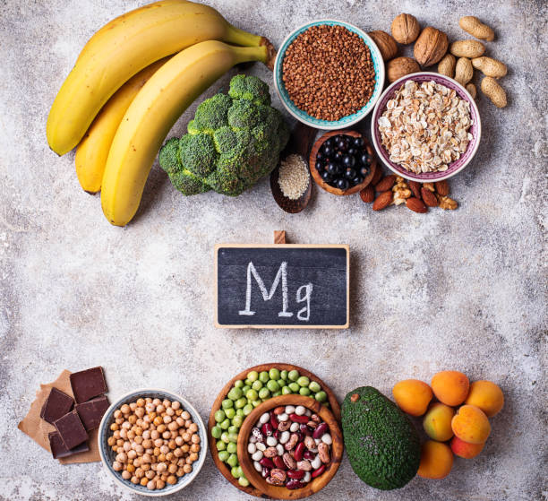 istock Assortment of  food containing magnesium 996421588