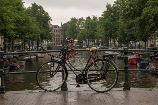 istock Bycicle on rainy day in Amsterdam 996429802