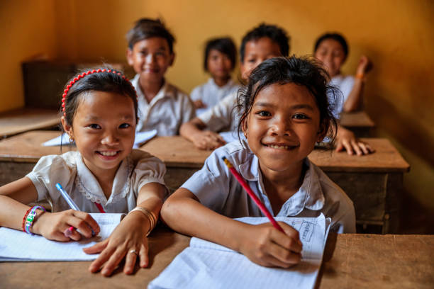 istock Cambodian school children during class, Tonle Sap, Cambodia 996442076