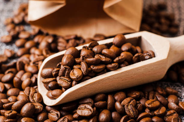 istock coffee beans.Roasted coffee beans goals.Packaging for coffee 996445738
