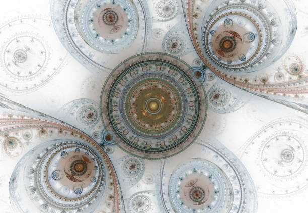 istock Abstract steampunk design, mechanical design, cogwheel engine. Modern fractal mechanical and steampunk background 996455774