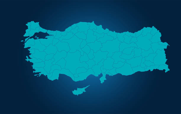 Map of turkey. High detailed vector map - turkey. Map of turkey. High detailed vector map - turkey. antakya stock illustrations