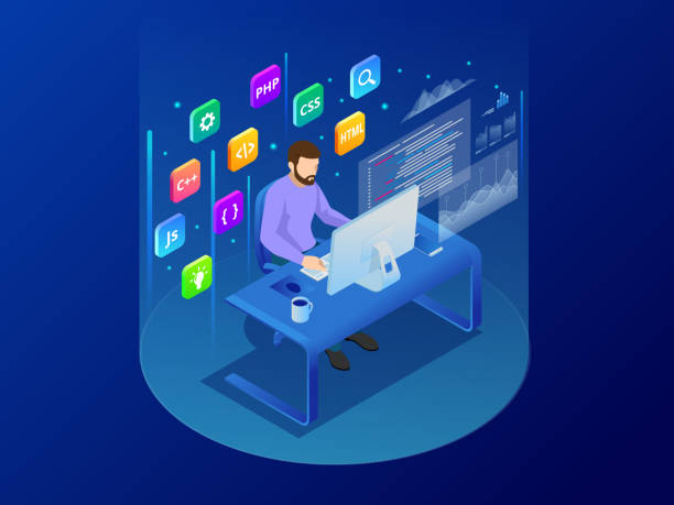 6,600+ Computer Code Isometric Stock Photos, Pictures & Royalty-Free ...