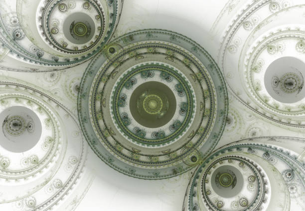 istock Abstract steampunk design, mechanical design, cogwheel engine. Modern fractal mechanical and steampunk background 996484568
