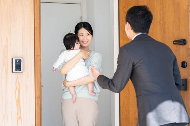 asian businessman in entrance
