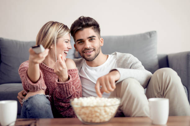 istock Cheerful couple having fun at home 996504910