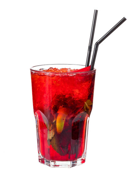 istock strawberry Mojito on white background 996505424