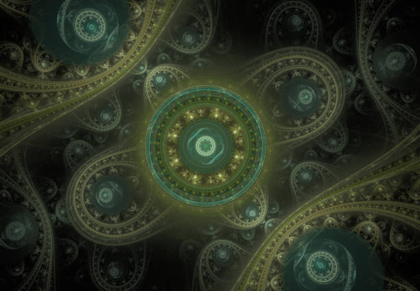 istock Abstract steampunk design, mechanical design, cogwheel engine. Modern fractal mechanical and steampunk background 996508000