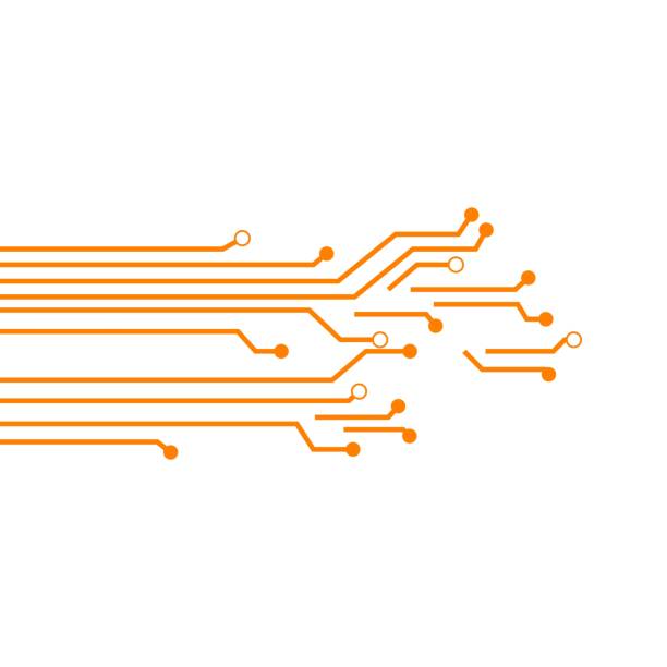 Circuit Board Vector Template Design Illustration Circuit Board Vector Template Design Illustration fiber stock illustrations