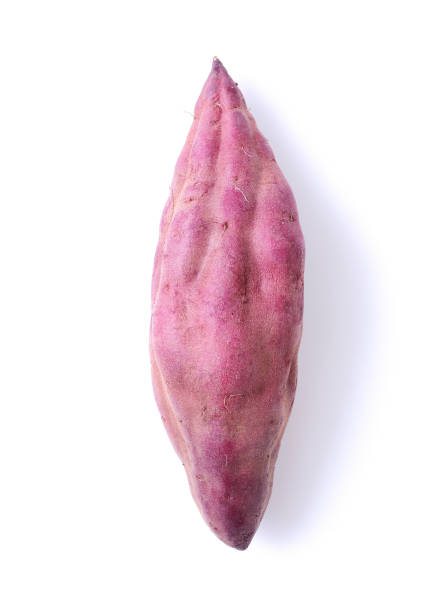 the sweet potato on white